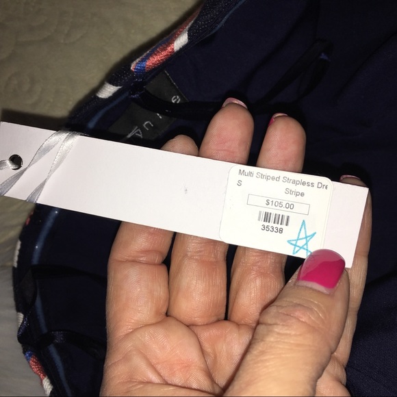 Adelyn Rae striped strapless mini dress - Picture 7 of 8